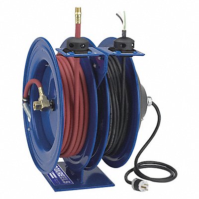 Combination Dual Reel Spring Return Hose Reels wit image